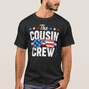 Cousin Crew 4th Of July Patriotic American Family  T-Shirt