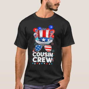 Cousin Crew 4th Of July Patriotic American Family  T-Shirt