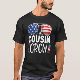 Cousin Crew 4th Of July Patriotic American Family  T-Shirt