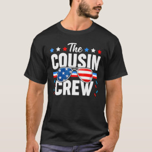 Cousin Crew 4th Of July Patriotic American Family  T-Shirt