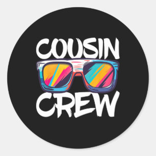 Cousin Crew Adults Kids Matching Cousin Crew  Classic Round Sticker