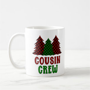 Cousin Crew Buffalo Plaid Christmas Tree Coffee Mug