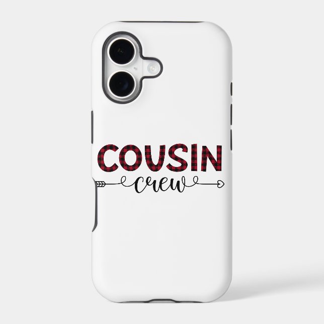 Cousin Crew Buffalo Plaid Pattern Christmas (Back)