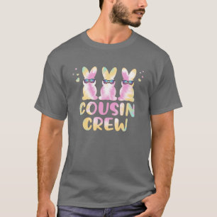 Cousin Crew Bunny Rabbit Tie Dye Colour Matching E T-Shirt
