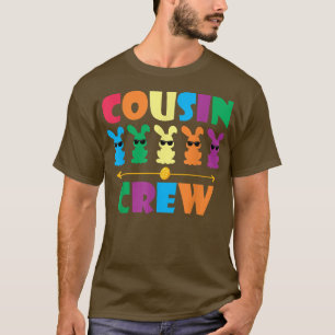 Cousin Crew Bunny Rabbit With Egg Easter Day  T-Shirt