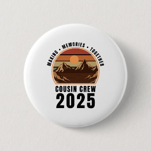 Cousin Crew Camp Family Camping Trip Matching Camp 6 Cm Round Badge