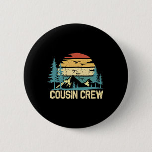 Cousin Crew Camping Friends Summer Family Vacation 6 Cm Round Badge