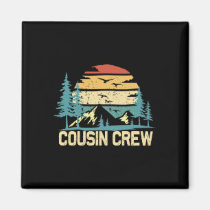 Cousin Crew Camping Friends Summer Family Vacation Magnet