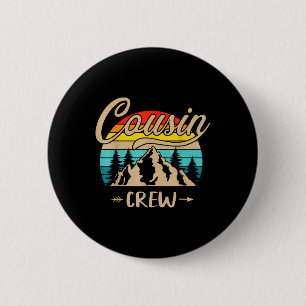Cousin Crew Camping Outdoor Sunset Summer Camp _1 6 Cm Round Badge