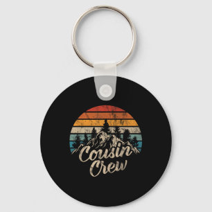 Cousin Crew Camping Outdoor Sunset Summer Camp Key Ring
