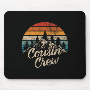 Cousin Crew Camping Outdoor Sunset Summer Camp Mouse Mat