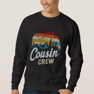 Cousin Crew Camping Outdoor Sunset Summer Camp Sweatshirt