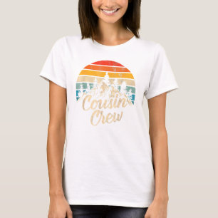 Cousin Crew Camping Outdoor Sunset Summer Camp T-Shirt