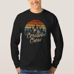 Cousin Crew Camping Outdoor Sunset Summer Camp T-Shirt