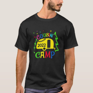 Cousin Crew Camping Outdoor Sunset Summer Camp Vin T-Shirt