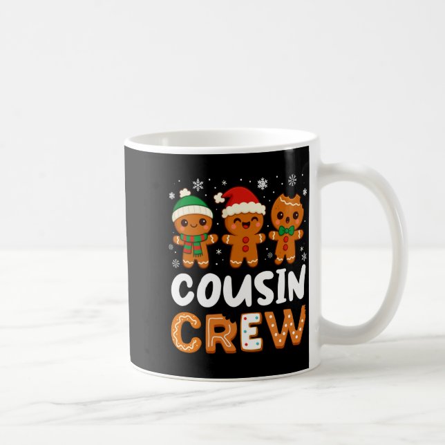 Cousin Crew Christmas 2025 Cookie Kids Boy Girl Fa Coffee Mug (Right)