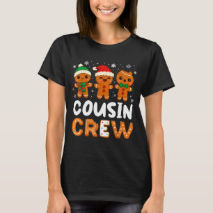 Cousin Crew Christmas 2025 Cookie Kids Boy Girl Fa T-Shirt
