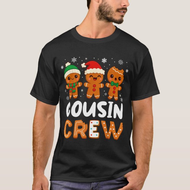 Cousin Crew Christmas 2025 Cookie Kids Boy Girl Fa T-Shirt (Front)