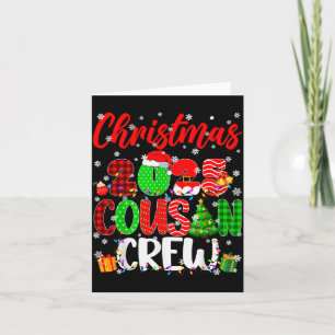 Cousin Crew Christmas 2025 Pjs Pajamas Xmas Family Card
