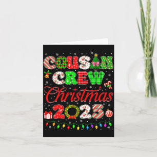 Cousin Crew Christmas 2025 Pjs Pajamas Xmas Family Card