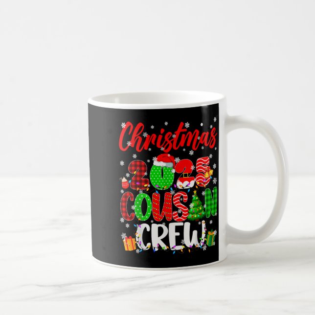 Cousin Crew Christmas 2025 Pjs Pajamas Xmas Family Coffee Mug (Right)