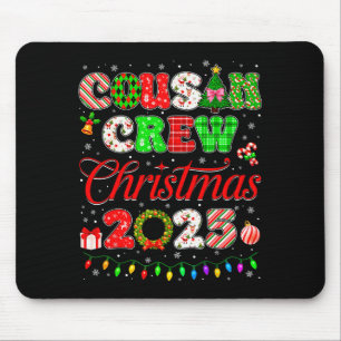 Cousin Crew Christmas 2025 Pjs Pajamas Xmas Family Mouse Mat