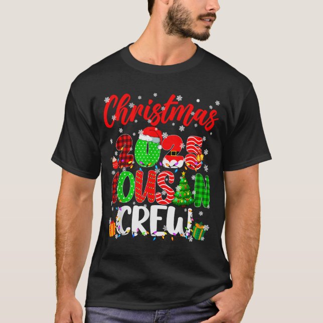 Cousin Crew Christmas 2025 Pjs Pajamas Xmas Family T-Shirt (Front)