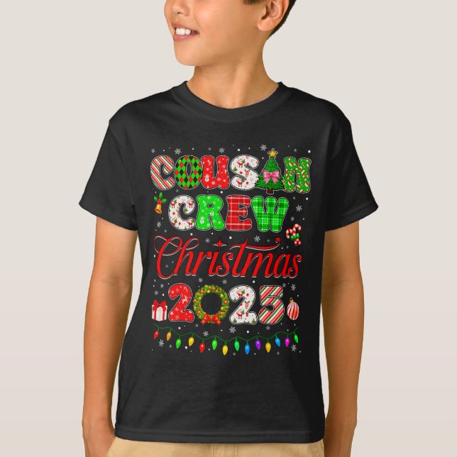 Cousin Crew Christmas 2025 Pjs Pajamas Xmas Family T-Shirt (Front)