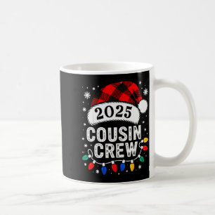 Cousin Crew Christmas 2025 Santa Kids Family Match Coffee Mug