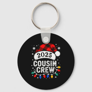 Cousin Crew Christmas 2025 Santa Kids Family Match Key Ring