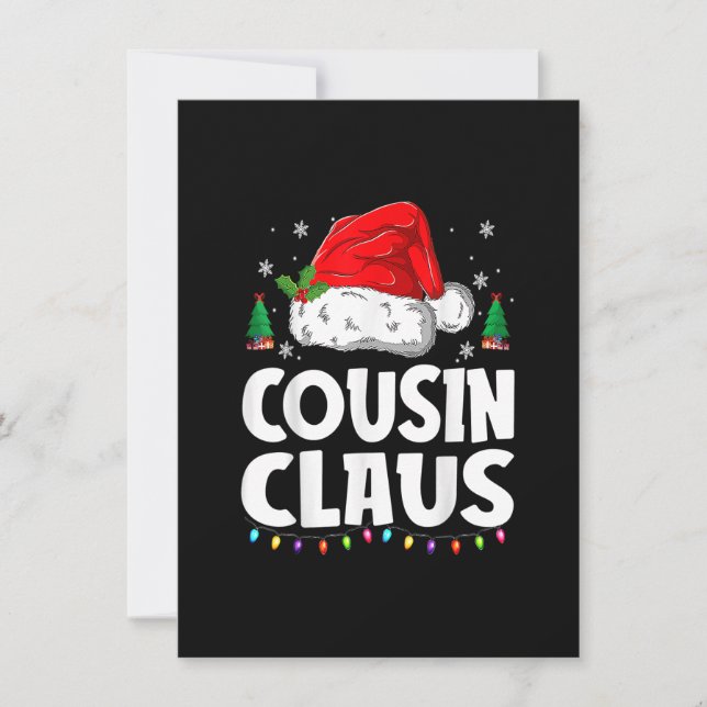 Cousin Crew Christmas Buffalo Red Plaid Pyjamas X- Invitation (Front)
