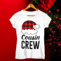 Cousin Crew Christmas Holiday Buffalo Plaid Womens