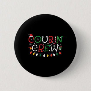 Cousin Crew Christmas In July Squad Family Matchin 6 Cm Round Badge