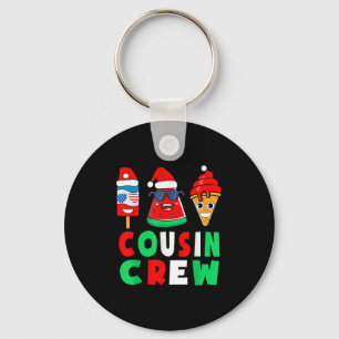 Cousin Crew Christmas In July Squad Pajamas Matchi Key Ring