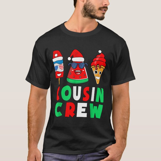 Cousin Crew Christmas In July Squad Pyjamas Matchi T-Shirt (Front)