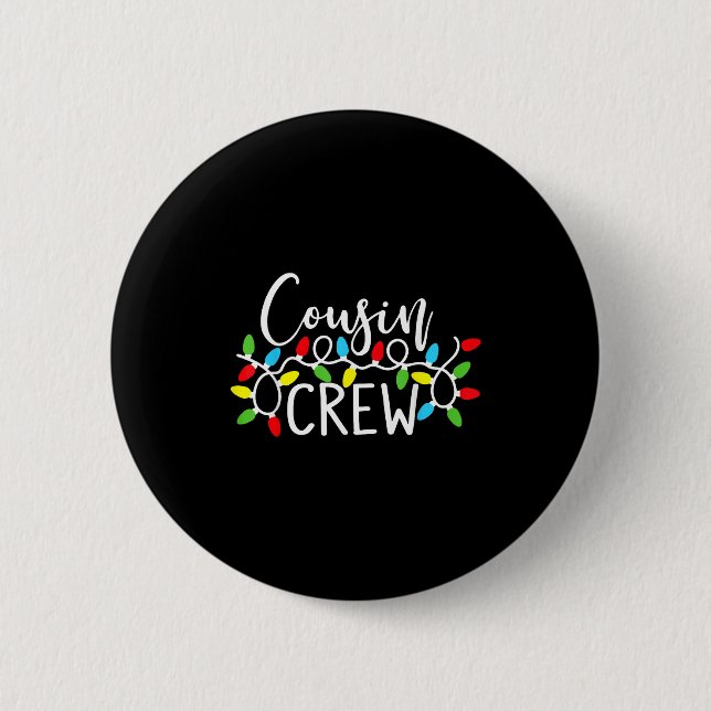 Cousin Crew Christmas Kids Cousins Christmas Crew  6 Cm Round Badge (Front)