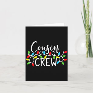 Cousin Crew Christmas Kids Cousins Christmas Crew  Card