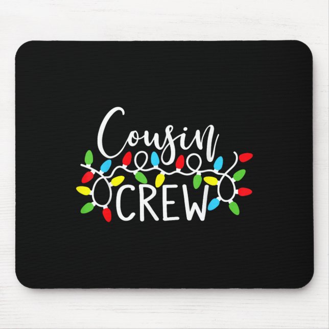 Cousin Crew Christmas Kids Cousins Christmas Crew  Mouse Mat (Front)