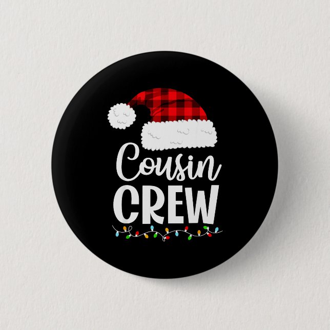 Cousin Crew Christmas Kids Cousins Christmas Match 6 Cm Round Badge (Front)