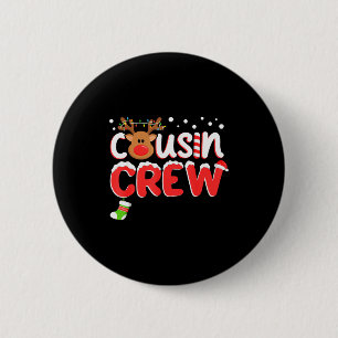 Cousin Crew Christmas Kids Cousins Christmas Match 6 Cm Round Badge