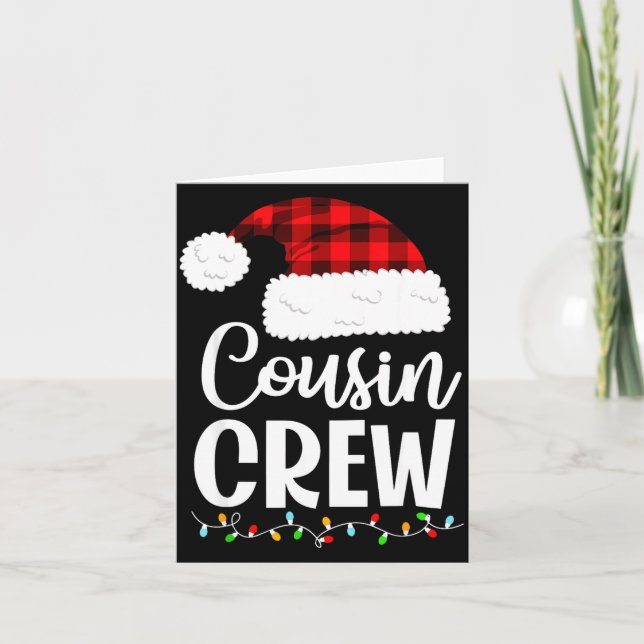 Cousin Crew Christmas Kids Cousins Christmas Match Card (Front)