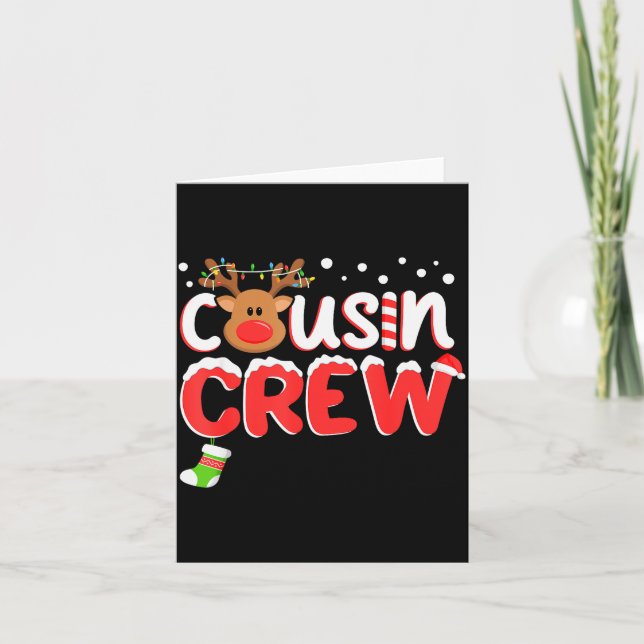 Cousin Crew Christmas Kids Cousins Christmas Match Card (Front)