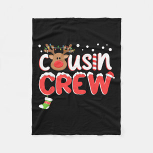 Cousin Crew Christmas Kids Cousins Christmas Match Fleece Blanket