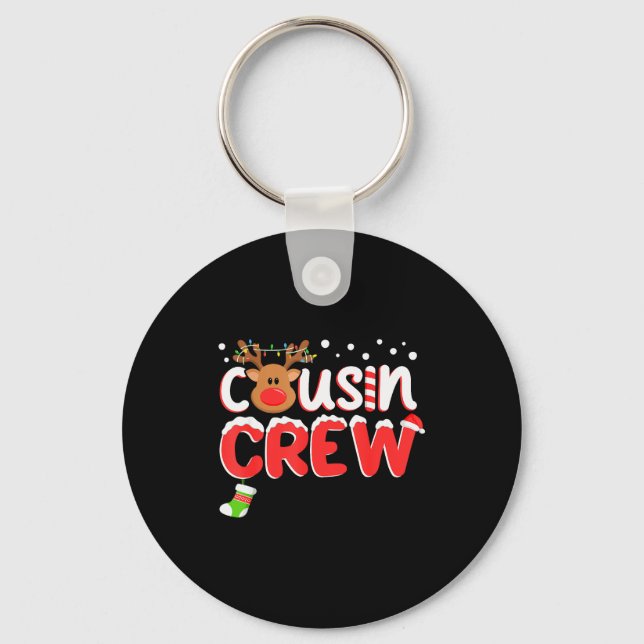 Cousin Crew Christmas Kids Cousins Christmas Match Key Ring (Front)