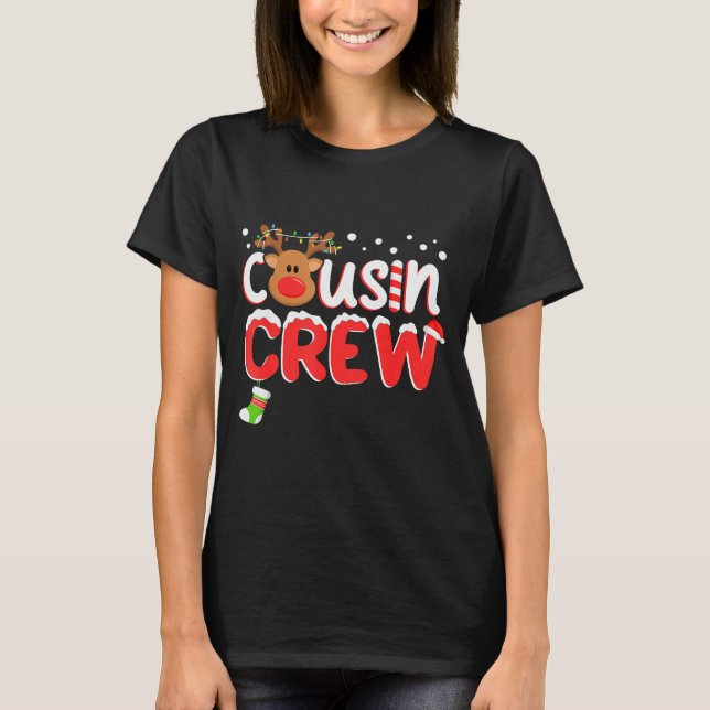 Cousin Crew Christmas Kids Cousins Christmas Match T-Shirt (Front)