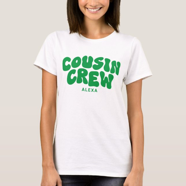 Cousin Crew Christmas Matching Family Reunion T-Shirt (Front)