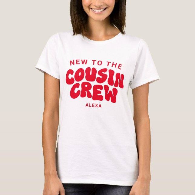 Cousin Crew Christmas Matching Family Reunion T-Shirt (Front)