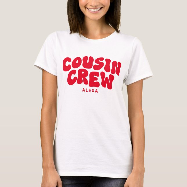 Cousin Crew Christmas Matching Family Reunion T-Shirt (Front)