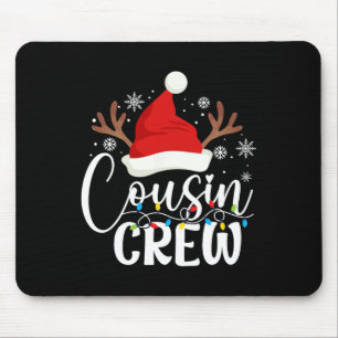 Cousin Crew Christmas Matching Xmas Lights Pajama  Mouse Mat