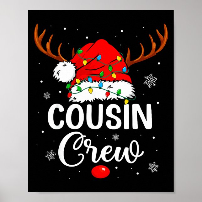 Cousin Crew Christmas Pajamas For Men Kids Women G Poster (Front)